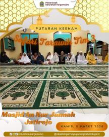 SAFARI TARAWIH TIM 3 PUTARAN KEENAM DI MASJID AN NUR JANNAH JATIREJO